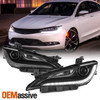 For 15-17 Chrysler 200 HID w/ LED DRL Chrome Trim Projector Headlights Assembly
