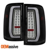 For 2007-2013 GMC Sierra LED Tail Light Mat Black Rear Brake Lamp Assembly Set