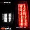 For 2007-2013 GMC Sierra LED Tail Light Mat Black Rear Brake Lamp Assembly Set