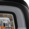 For 2007-2013 GMC Sierra LED Tail Light Mat Black Rear Brake Lamp Assembly Set