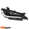 For 15-17 Chrysler 200 Halogen Projector Black Trim Headlight LED DRL Passenger