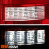For 15-20 Ford F150 [Dual U-LED Tube] Tail Light Rear Brake Lamp Red Clear Lens