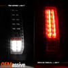 For 2007-2013 GMC Sierra LED Running Sequential Signal Glossy Black Tail Lights