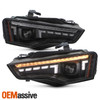 For 2013-2017 Audi A5 HID Projector Black Headlights w/LED DRL Sequential Signal