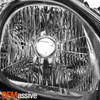 For 2012 2013 2014 Honda Fit [Halogen Type] Black Headlight Passenger Right Side