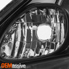 For 2012-2014 Honda Fit [Halogen Type] Black Headlights Pair Driver + Passenger