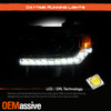 For 16-18 Silverado 1500 LED DRL Running [HID/Xenon] Projector Chrome Headlights