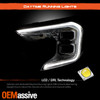 For 2022-2024 GMC Terrain Denali DRL LED Projector Black Headlights Pair LH+RH