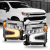For 2022-2024 Chevy Silverado 1500 LT RST LED Projector Headlights Pair w/ DRL