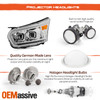 For 2015-2023 Ford Transit 150 250 350HD Projector Chrome Headlights w/ LED DRL