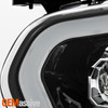 For 15-23 Ford Transit 150 250 350HD Projector Glossy Black Headlights w/LED DRL