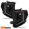 For 22-24 GMC Sierra 1500 SLE|Elevation Full LED DRL Projector Headlights Pair