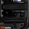 For 22-24 GMC Sierra 1500 SLE|Elevation Full LED DRL Projector Headlights Pair