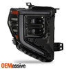 For 22-24 GMC Sierra 1500 AT4 Full LED Projector Headlight Passenger Black Smoke