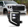 For 22-24 GMC Sierra 1500 AT4 Full LED Projector Headlight Passenger Black Smoke
