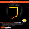 For 22-24 GMC Sierra 1500 AT4 Full LED Projector Headlights Pair Black Smoke
