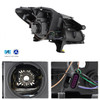 For 2008-2012 Buick Enclave HID Projector Chrome Headlight Pair Left+Right w/AFS