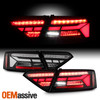 For 2013-2017 Audi A5 / S5 / RS5 Black Tail Lights w/ LED Sequential Turn Signal