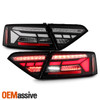 For 2013-2017 Audi A5 / S5 / RS5 Black Tail Lights w/ LED Sequential Turn Signal