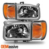 For 1999-2004 Nissan Pathfinder Headlight w/Corner 4pc OE Style Chrome Assembly