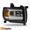 For 2015-2022 GMC Canyon Projector Chrome Headlight Passenger w/ LED DRL Tube