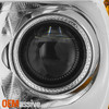 For 2015-2022 GMC Canyon Projector Chrome Headlights Pair Left+Right w/ LED DRL