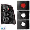 For 2019-2024 Ram 2500 BIG HORN/TRADESMAN Halogen Black Bezel Tail Light Driver