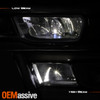 For 2019-2023 Dodge Ram 1500 Full LED Black Bezels Headlights Pair w/ DRL Tube