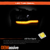For 2019-2023 Dodge Ram 1500 Full LED Black Bezels HeadLamp Passenger w/DRL Tube