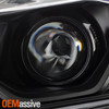 For 2016-2017 Honda Accord EX EX-L SE Sport LED DRL Projector Black Headlights