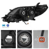 For 11-20 Toyota Sienna Halogen Projector Chrome Headlight w/Non-LED DRL+Wire 2P