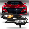 For 2019-2024 Chevy Camaro [Full LED] w/DRL Swithcback Headlight Chrome Assembly