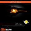 For 2019-2024 Chevy Camaro Full LED w/ DRL Switchback Headlight Chrome Passenger