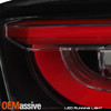 For 2016-2018 Chevy Camaro LED Tube Black Red Tail Lights Pair w/Welcome Lamp