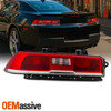 For 2014-2015 Chevy Camaro Chrome Red Tail Light Brake Lamp Driver Left Side LH