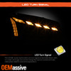 For 18-21 VW Golf MK7.5 Projector Black Headlights w/ LED DRL SwitchBack Signal