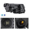 For 2022-2024 Jeep Compass [LED High-Low Beam] Black Headlights Pair w/ Non-DRL