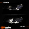 For 2022-2024 Jeep Compass [LED High-Low Beam] Black Headlights Pair w/ Non-DRL