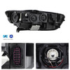 For 2016-2018 Audi A6 HID/Xenon Type Projector Headlights Pair w/ Auto Leveling