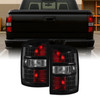 For 2014-2018 GMC Sierra 1500 Halogen Black Tail Lights Pair w/LED Turn Signal
