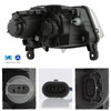For 14-16 Jeep Grand Cherokee LED DRL w/Sequential Projector Headlights Chrome