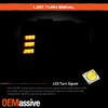 For 14-16 Jeep Grand Cherokee LED DRL w/Sequential Projector Headlights Black