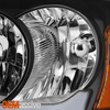 For 2005-2007 Dodge Dakota Halogen Black Headlights Pair w/ LED DRL Turn Signal