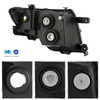 For 2007-2010 Ford Edge Halogen Type Headlights Headlamp Driver Passenger Black