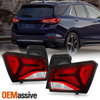 For 2022-2024 Chevy Equinox [Halogen Type] Red Clear Tail Brake Light Pair Outer