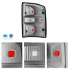For 2014-2018 GMC Sierra 1500 Incandescent Tail Lights Chrome Housing Lamp Set