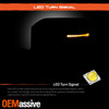 For 22-24 Toyota Tundra Power Glass Heated Turn Signal BSM Back Up Towing Mirror