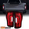 For 2017-2019 Ford F250 F350 F450 Superduty Full LED Tail Lights Dark Red Lamp