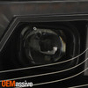 For 2013-2016 Pathfinder Projector Black Headlights Pair w/ LED DRL Turn Signal