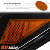 For 2013-2016 Pathfinder Projector Black Headlights Pair w/ LED DRL Turn Signal